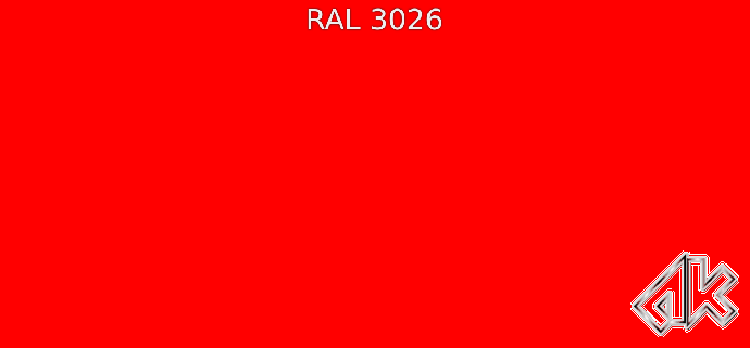 3026 - Люминесцентный ярко-красный